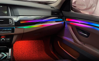 Luz Ambiental Dinámica Cardoo para BMW Serie 5 F10 F11 F18 2011-2017, Actualización de Iluminación Ambiental Interior del Automóvil de 64 Colores, Accesorios