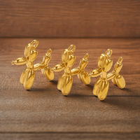 Liontin Anjing Lucu A2838, Bahan Emas Perak Stainless Steel untuk Kalung Perhiasan DIY