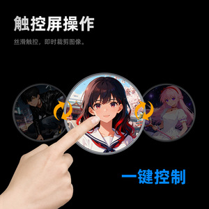 Electronic Badge Brooch Pin Plastic Hand Painted Matcha Gray Anime Manga Merchandise Gift For Couples Friends Colleagues - Product Image 2
