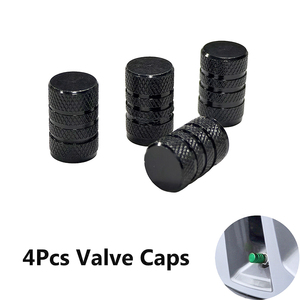 4PCS Capuchons de valve de pneu en aluminium 6061 universels pour voitures, camions, SUV, motos, vélos - Product Image 1