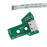 JDS-055 USB pour PS4, circuit imprimé de port de charge LED, remplacement de la ligne de la manette pour la carte de circuit imprimé de la manette PS4, connecteur PCB