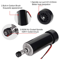 YouQi Produsen ER11 Collet 500W Motor Penggilingan 0,5 KW Motor CNC Kit Motor Poros untuk Ukiran DIY