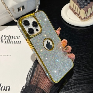 เคสหนังเพชรกลิตเตอร์เลนส์กล้องสำหรับ iPhone 15 PRO MAX 15 PLUS - Product Image 6