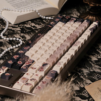 Personality Decaying Rose Keycaps Cherry Profile 141 Keys PBT Dye Subbed Keycap for Mx Switch 61/64/68/104 Mechanical Keyboard