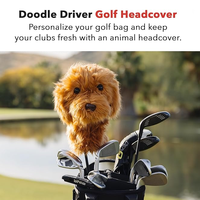 ASL Couvre-chef de pilote de golf pour chien en gros de haute qualité Couvre-chef de golf personnalisé en cuir PU