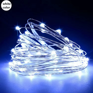 <span class=keywords><strong>Guirlandes</strong></span> <span class=keywords><strong>solaires</strong></span> de style féerique de 22m 200 LED avec fil de cuivre IP65 décorations murales pour les festivals de Noël en plein air IP65 - Product Image 5