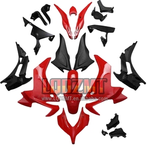 การฉีดสำหรับ <span class=keywords><strong>HONDA</strong></span> <span class=keywords><strong>CBR</strong></span> 500R 500 CBR500 <span class=keywords><strong>R</strong></span> RR 11 12 13 14 15 83LQ.<span class=keywords><strong>25</strong></span> 500CC CBR500R สีแดงสีดำ2011 2012 2013 2014 2015แฟริ่ง - Product Image 1