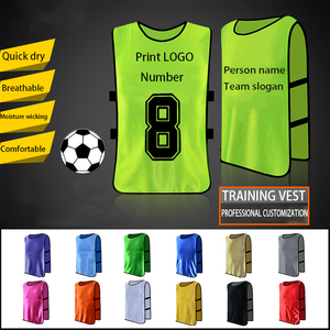 Oem Fabriek Custom Logo Voetbal Training Vest Voetbal Bibs Mesh Scrimmage Vesten Voor Volwassenen Kinderen Voor Winter Zomersport - Product Image 4