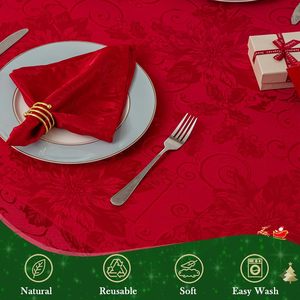 Custom Dye Print Jacquard Water Proof Stain Proof Fabric <b>Cloth</b> <b>Napkins</b> Kitchen Dining Wedding Holiday Party Banquet <b>Christmas</b> - Product Image 2