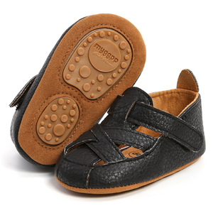 Sandales pour bébés de 0 à 1 an, chaussures pour tout-petits, chaussures d'été pour bébés, légères, en caoutchouc, semelle souple antidérapante, sandales et chaussons pour bébés - Product Image 3