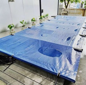 Bâche de protection pour <span class=keywords><strong>piscine</strong></span> extérieure, résistante au gel, à la neige et aux feuilles, imperméable en PVC - Product Image 6