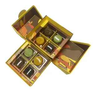 热卖Elegent月饼礼品盒食品巧克力糖果包装纸盒，带定制印刷和徽标