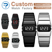 Montres numériques à quartz unisexes pour hommes et femmes, bracelet de luxe, montre sport LED, montre spéciale pour homme avec alarme, en stock, Relojes