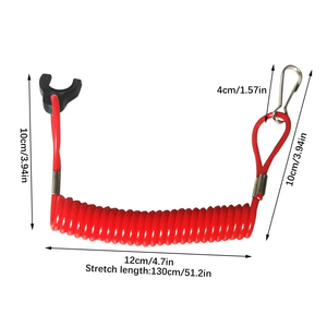 Lanière de moteur hors-bord de bateau marin universel Kill Stop Switch pour YAMAHA Jet Ski Key Rope Floating Wrist Lanyard - Product Image 4