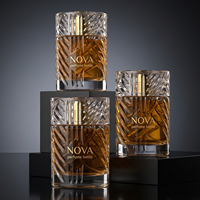 Flacon de parfum en verre cylindrique personnalisé de 50 ml et 100 ml, flacon vide de luxe avec pulvérisateur et bouchon, emballage cosmétique