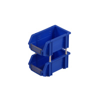 Boîtes de rangement en plastique recyclables empilables industrielles, contenants pour petites pièces, organisateurs de vis, clous, écrous