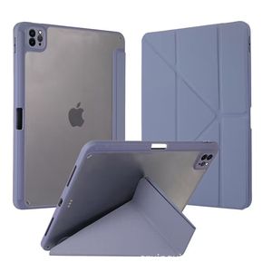 Custodia in pelle 10.2 Pro11 Y Fold per <span class=keywords><strong>iPad</strong></span> Mini6 custodia protettiva <span class=keywords><strong>con</strong></span> Slot per <span class=keywords><strong>penna</strong></span> rigida in acrilico scocca di decima generazione - Product Image 1