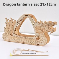 Bingkai Lentera Kayu Kreatif Model Lentera Kayu Buatan Tangan untuk Dekorasi Festival Ukiran Lentera Bercahaya Berbentuk Bunga DIY