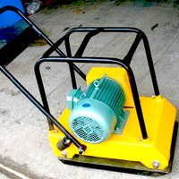 Compacteur à plaque vibrant électrique et thermique à moteur, direct usine, avec amortisseur en caoutchouc, haute efficacité