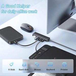 SYONG-Concentrateur USB 4-en-1 ultra-mince haute vitesse, extenseur multiport 4 ports pour ordinateur portable Flash Drive HDD Console clavier souris Plug Play - Product Image 4