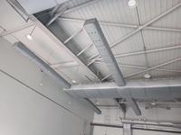 Conduit d'air flexible en tissu gris argenté pour la ventilation CVC des usines et ateliers
