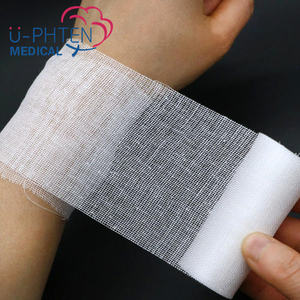 Rolo de bandagem gaze 100% algodão descartável, preço de fábrica w bandagem - Product Image 6
