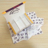 Caja de Papel para Comida para Llevar, Personalizada para Tacos, con Separador