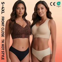 OEM ODM TK Soutien-gorge de sport imprimé léopard Jelly Bra pour femme, soutien-gorge push-up grande taille, soutien-gorge pour femme
