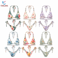 Vente de gros Nouveau style Maillots de bain à imprimé floral Maillots de bain grande taille personnalisés respirants Maillot de bain pour femmes