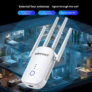 <span class=keywords><strong>COMFAST</strong></span> CF-WR758AC V3 802.11ac Double bande 1200M Répéteur Quatre antennes Signal WiFi à travers le mur Amplificateur - Product Image 4