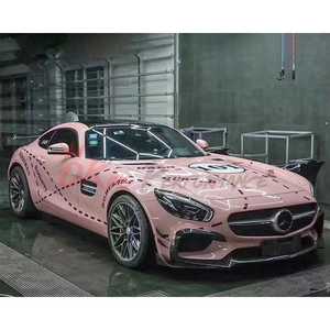อุปกรณ์ตกแต่งรถยนต์คาร์บอนไฟเบอร์สไตล์ <span class=keywords><strong>RT</strong></span> สำหรับ Mercedes Benz AMG GT GTS ส่วนหน้า - Product Image 3
