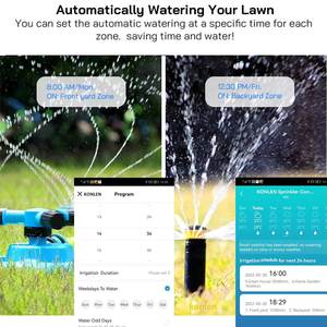 图雅WIFI自动灌溉智能花园洒水控制器滴灌编程器定时器智能植物农业 - Product Image 3