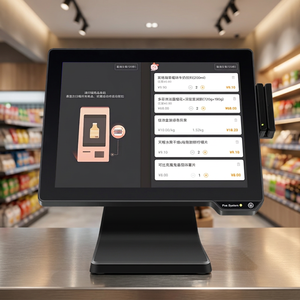 เครื่องบันทึกเงินสด POS สำหรับร้านค้าปลีก หน้าจอสัมผัสแบบ Capacitive ขนาด 15.1 นิ้ว รองรับการสัมผัส 10 จุด แรม 32GB รับประกัน 3 ปี รองรับการชำระเงินแบบหลากหลาย - Product Image 1