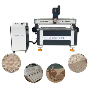 Profissional LEW Cnc Router Com 3 Eixo 4 3kw 4.5kw 1212 1515 1325 4x4 4*8 Metal Pcb Pedra Alumínio Máquina De Gravura Em Madeira