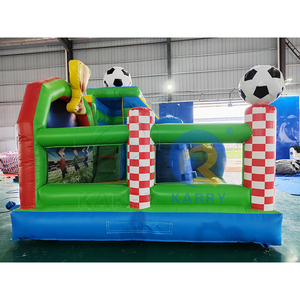 Château gonflable combiné sur le thème des champions de football avec toboggan, aire de jeux extérieure pour fêtes et <span class=keywords><strong>location</strong></span> commerciale - Product Image 3