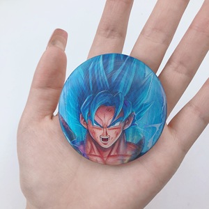 EW design-medallón redondo de hojalata, insignia de dibujos animados itan, medallón conmemorativo de personaje de anime - Product Image 2