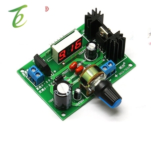 Placa de alimentación <span class=keywords><strong>LM317</strong></span>, placa reguladora de voltaje, fuente de alimentación estabilizadora de voltaje ajustable 317 <span class=keywords><strong>2A</strong></span> con pantalla digital de voltaje - Product Image 1