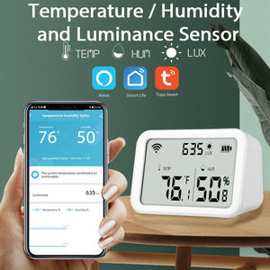 Tuya Wifi Zigbee Temperature Humidity <b>Sensor</b> Lux <b>Light</b> Detector Indoor Hygrometer Thermometer Illuminance Lux <b>Light</b> - Product Image 4