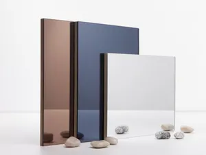 Custom Different Thickness Rose Gold Acrylic Sheet Mirror Sheet With PE Protective Film