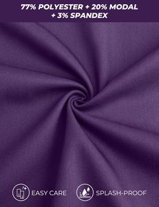 Blouses médicales pour femmes, col en V doux, tissu polyester Dobby extensible et infroissable, avec 2 poches, respirantes et faciles d'entretien - Product Image 4