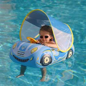 Portable Waterproof Eco-Friendly PVC <b>Inflatable</b> Square Baby Boat Float for Child's <b>Swimming</b> Rings - Product Image 4