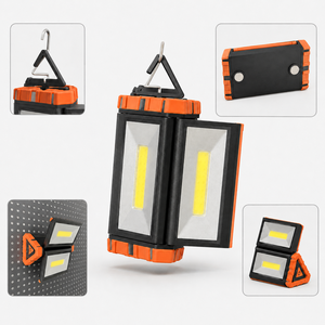 Lampe de travail LED magnétique rechargeable 1000LM, double rotation USB-C, lampe d'inspection COB pour réparation automobile, <span class=keywords><strong>garage</strong></span>, camping - Product Image 1