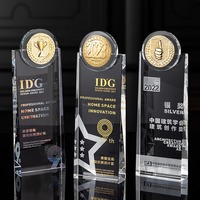 Trophées en cristal personnalisés créatifs Médailles personnalisées haut de gamme