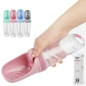 Garrafa de água portátil para cachorro, alimentador automático para garrafa de água portátil para animais de estimação, para viagem, ar livre, 350ml