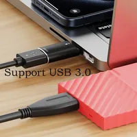 Adaptateur OTG Type C vers USB 3.0 pour lecteur de carte Micro SD TF pour téléphones portables et tablettes, adaptateur d'installation externe pour disque dur