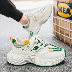 Chaussures Dad pour Hommes 2025 Nouvelle Collection Été Respirantes en Maille à Lacets Tendance Polyvalentes à Semelle Épaisse Résistantes à l'Usure Chaussures de Course Décontractées pour Jeunes - Product Image 4