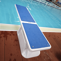 Pool-Sprungbrett für Einbau-Schwimmbecken aus Fiberglas mit Quarzoberfläche