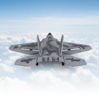 Avion télécommandé planeur RC F22 Fighter Model 2.4G 3 canaux, portée 200m, prêt à l'emploi avec chargeur et batteries pour enfants