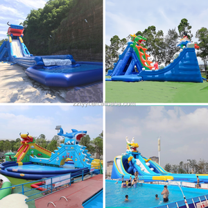 <span class=keywords><strong>Parc</strong></span> à thème <span class=keywords><strong>aquatique</strong></span> d'été best-seller Terrain de jeux gonflable pour enfants Piscine gorille avec toboggan combo facile à installer - Product Image 4