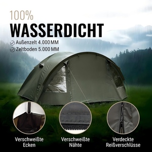 <span class=keywords><strong>Tenda</strong></span> da <span class=keywords><strong>Campeggio</strong></span> Mimetica Impermeabile 4000mm per 2-4 Persone, Design a Doppio Strato, Portatile, per Tutte le Stagioni - Product Image 5